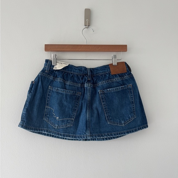 FREE PEOPLE NWT Demi Denim Skort - Picture 3 of 8